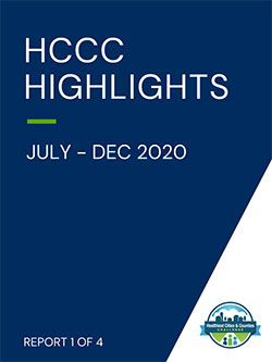 report cover, HCCC HIGHLIGHTS, July - December 2020