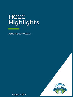report cover, HCCC HIGHLIGHTS, January - June 2021